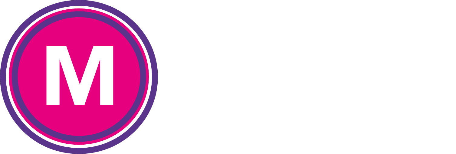 the white text version of mentors logo